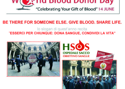 Giornata Mondiale della Donazione di Sangue 2018